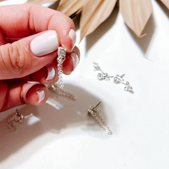 Diamond stud earrings S272 - Picture 5 of 5